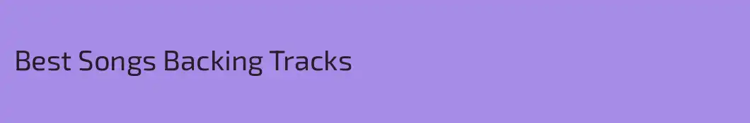 Best Songs Backing Tracks
